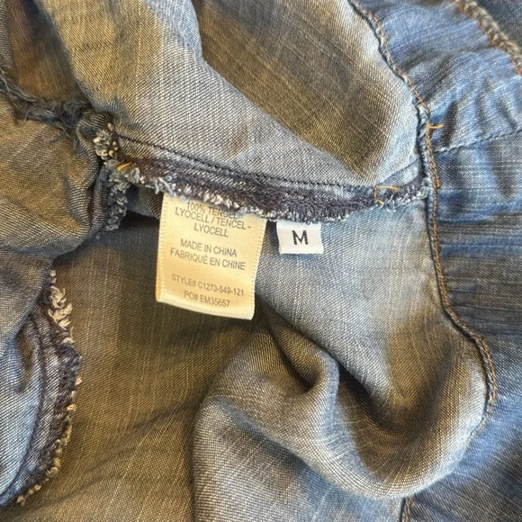 Anthropologie Chambray Denim Shirt Dress - Picture 10 of 11